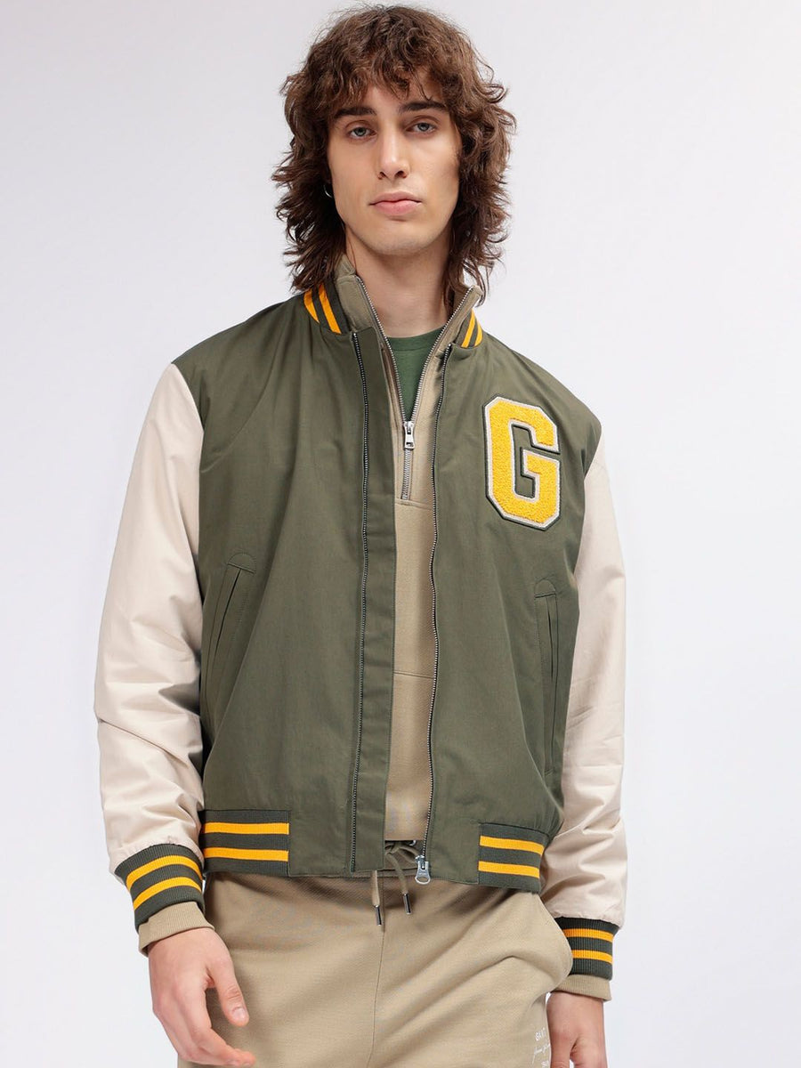 GANT Colourblocked Stand Collar Regular Fit Jacket