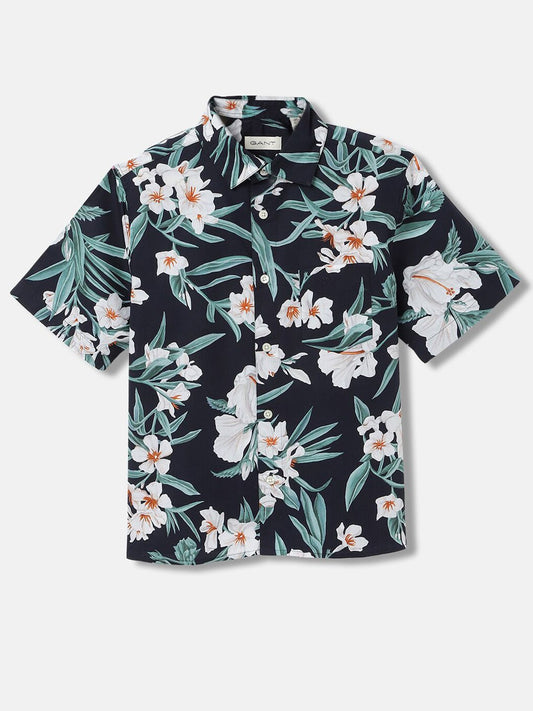 GANT Kids Regular Fit Floral Print Casual Shirts