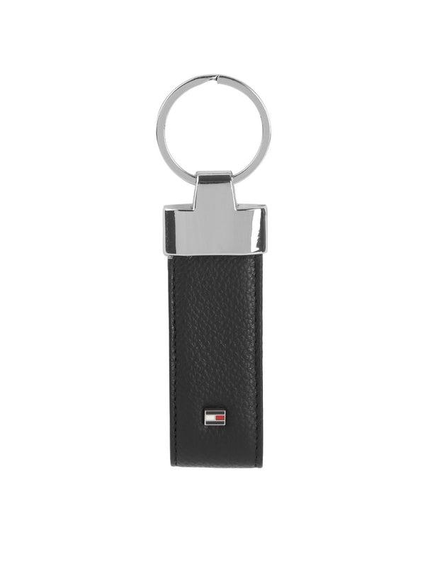 Tommy Hilfiger Men Black Textured Key Case