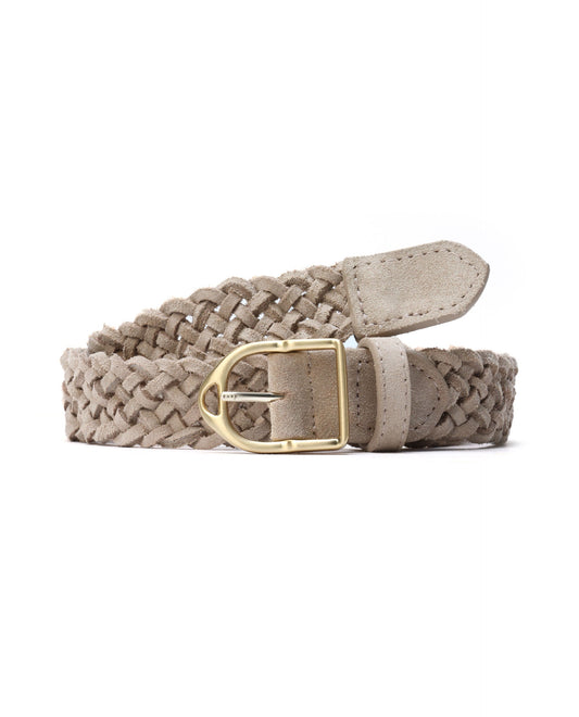 Rare Rabbit Men Aegis Beige Leather Belt