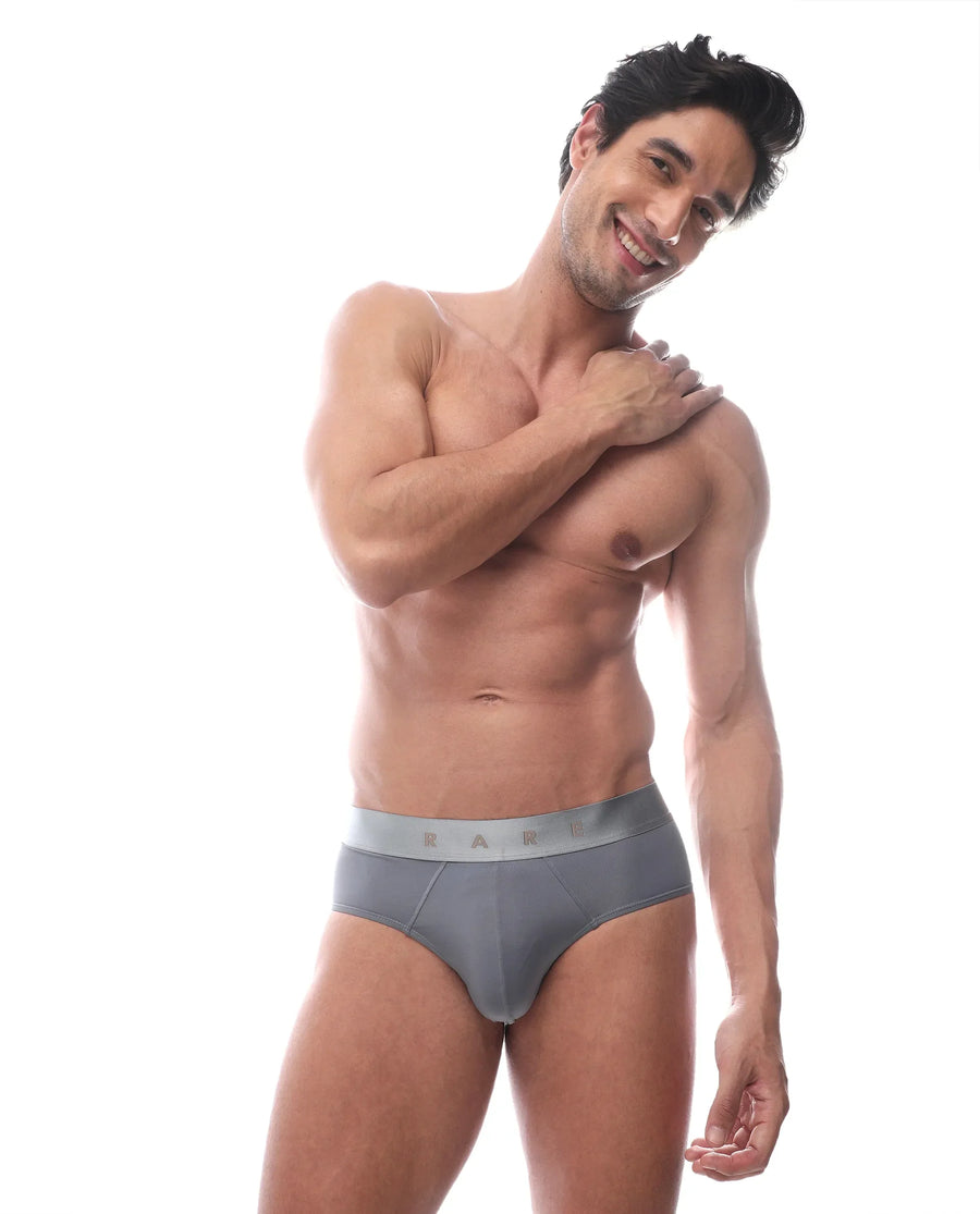 Rare Rabbit Men's Asit Blue Soft Nylon Blend Stretch Briefs