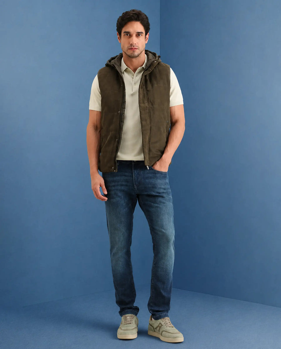 Rare Rabbit Men's Axel H Blue Cotton Blend Hawk Slim Fit Plain Jeans