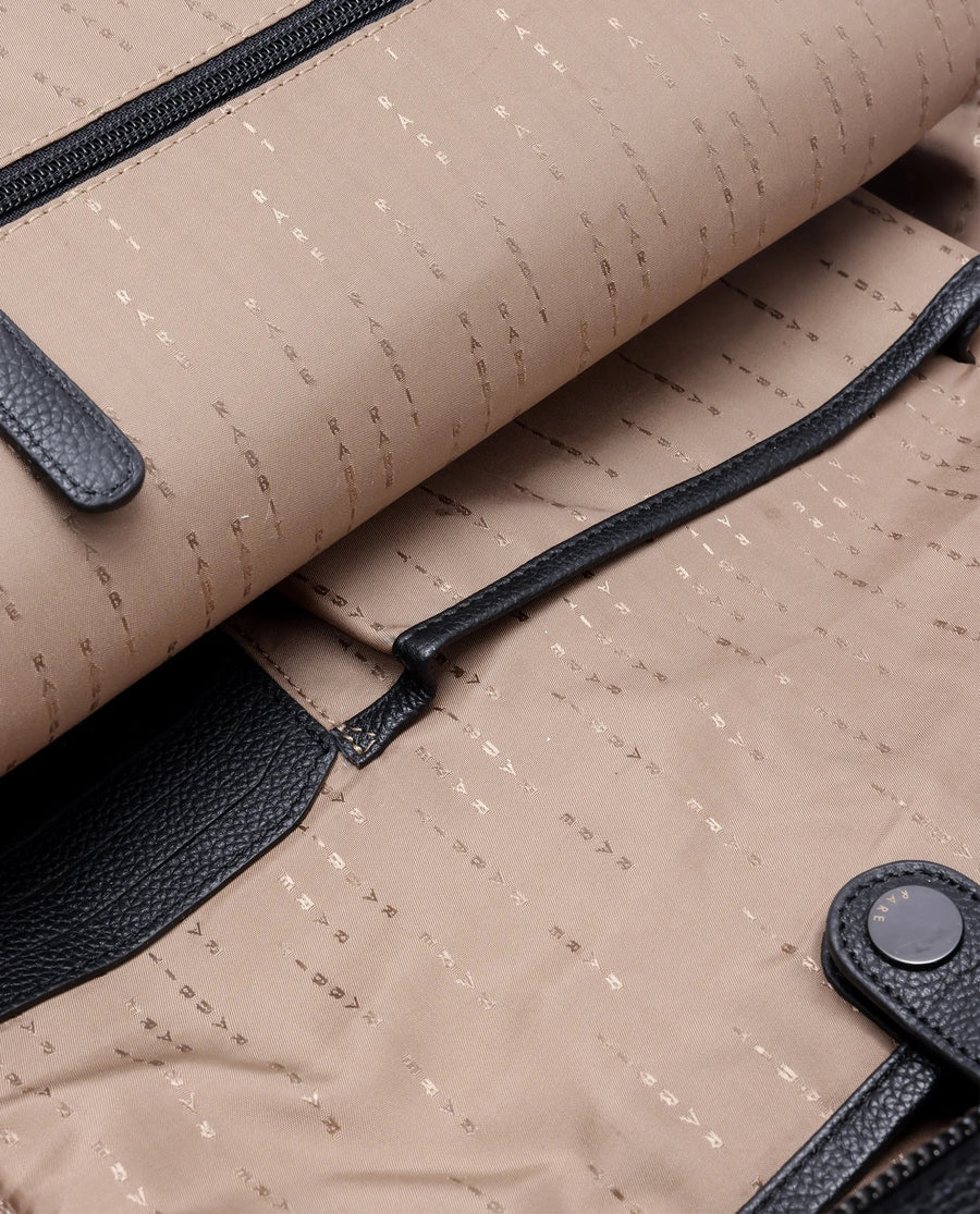 Rare Rabbit Men Axiel Black Leather Bags