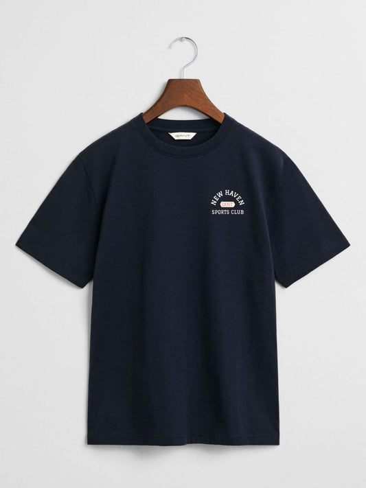GANT Boys Graphic Printed Round Neck Cotton T-shirt