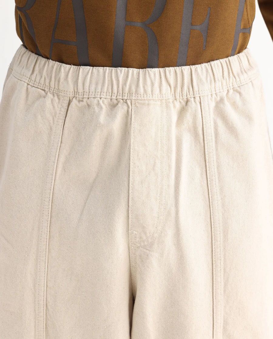 Rare Rabbit Men's Azort Beige Cotton Plain Baggy Fit Jeans