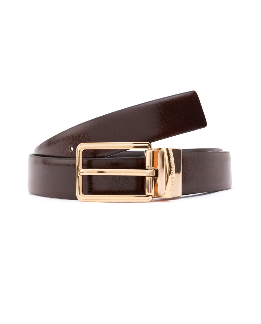 Rare Rabbit Men's Saint Brown Belt Leather