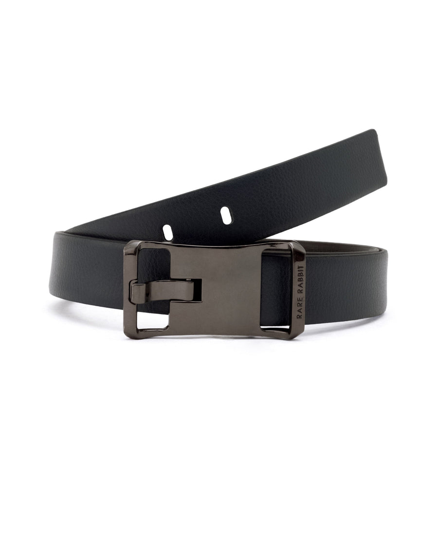 Rare Rabbit Men's Barton Navy Belt Leather