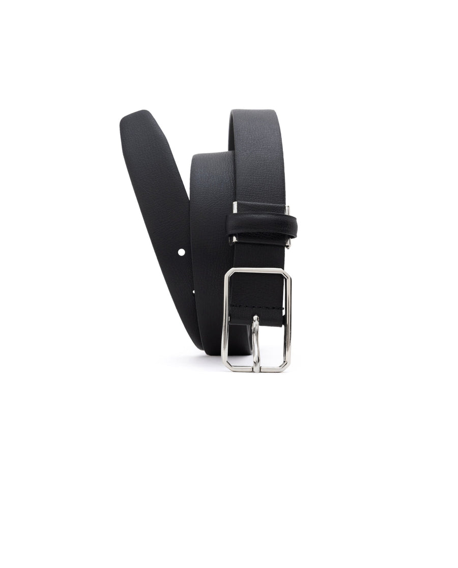 Rare Rabbit Men's Cult Black Belt Leather