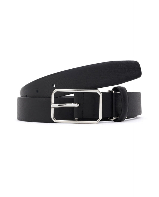 Rare Rabbit Men's Cult Black Belt Leather