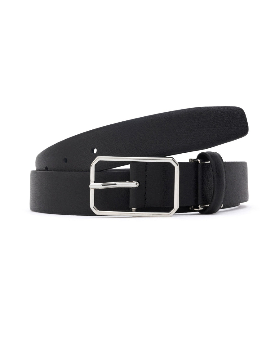 Rare Rabbit Men's Cult Black Belt Leather