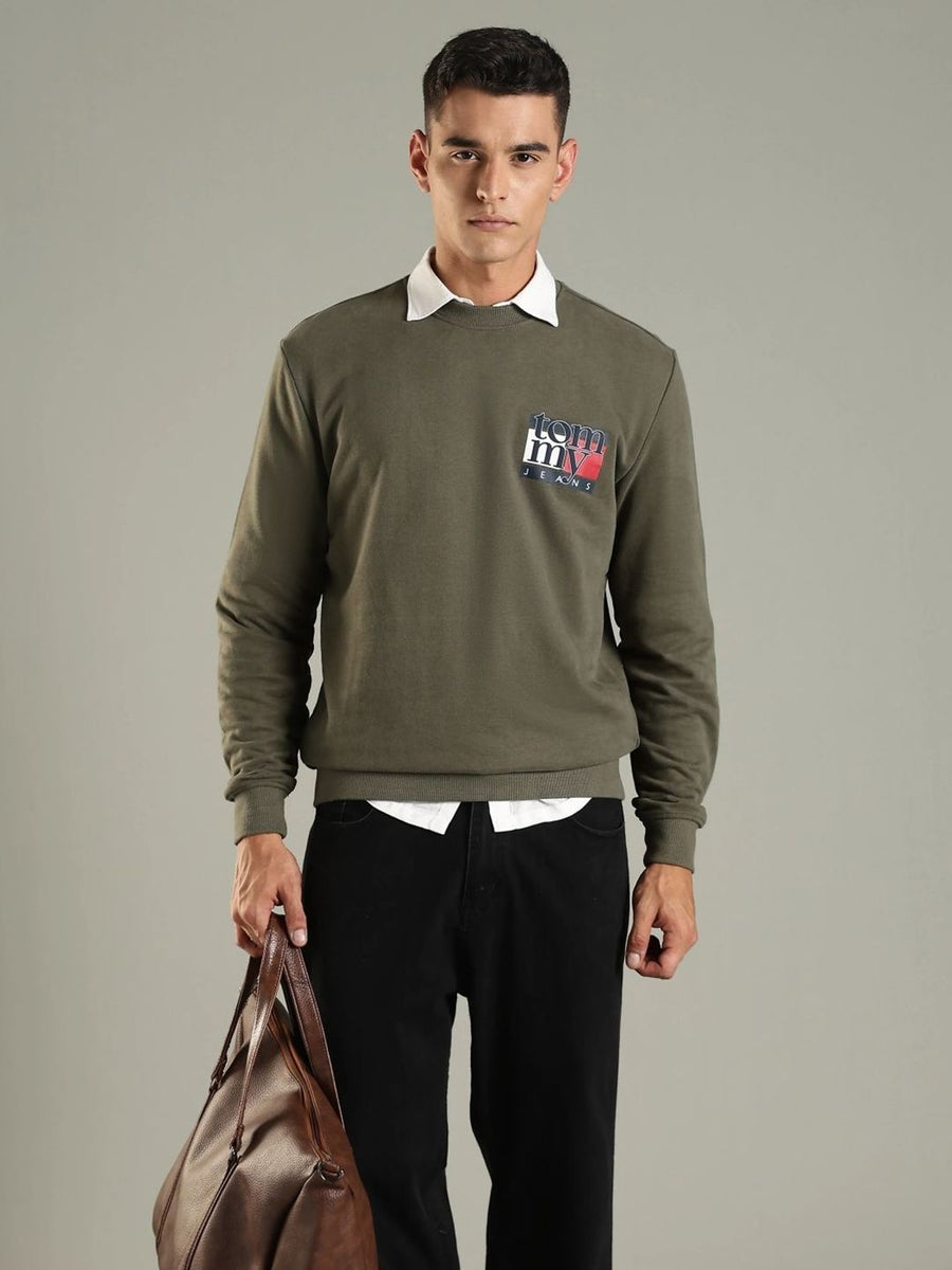Tommy Hilfiger Men Printed Pullover Sweatshirt