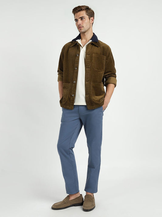 GANT Men Relaxed Fit Solid Spread Collar Pure Cotton Casual Shirt