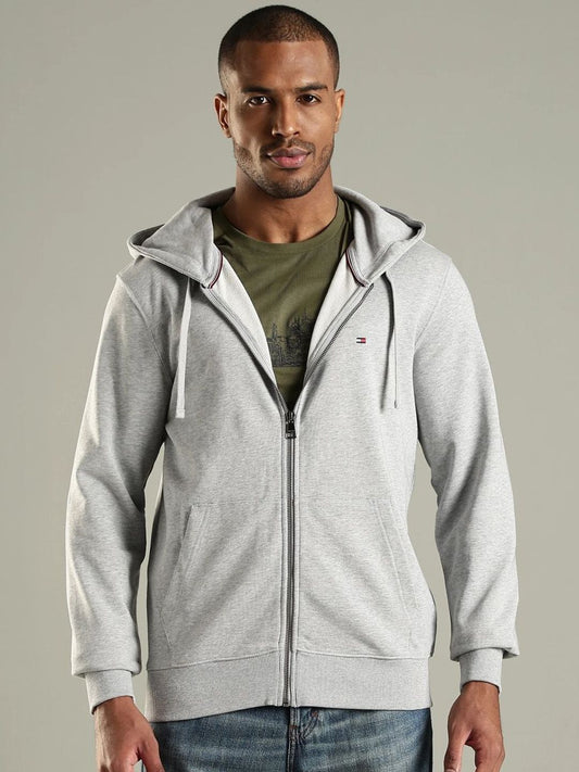 Tommy Hilfiger Men Heathered Open Front Jacket