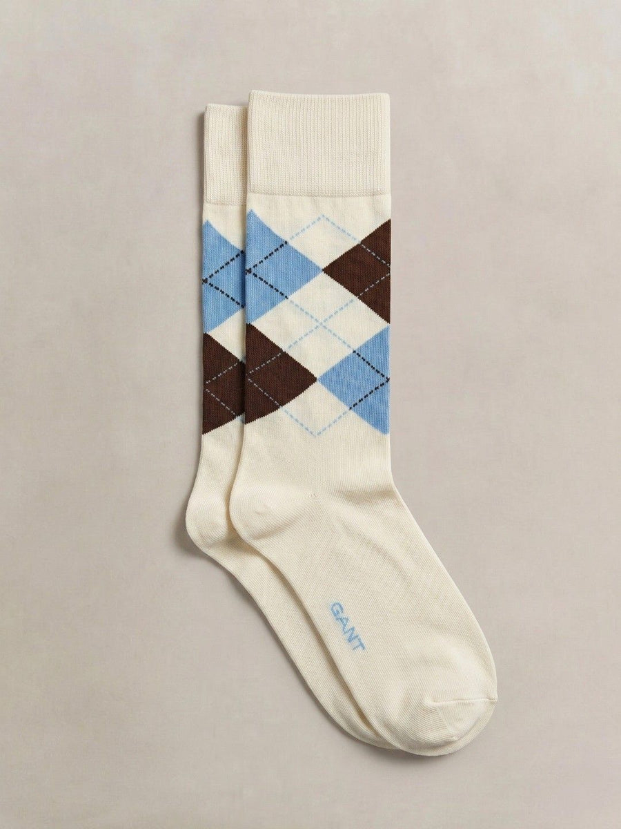 GANT Men Cotton Patterned Calf Length Socks