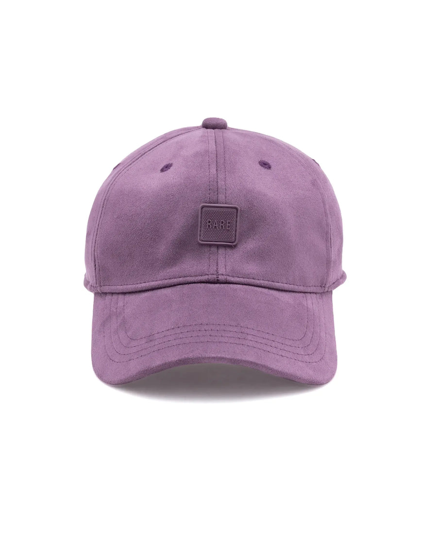 Rare Rabbit Men Bolem Purple Monotone Color Silicone Badge Branding Cap