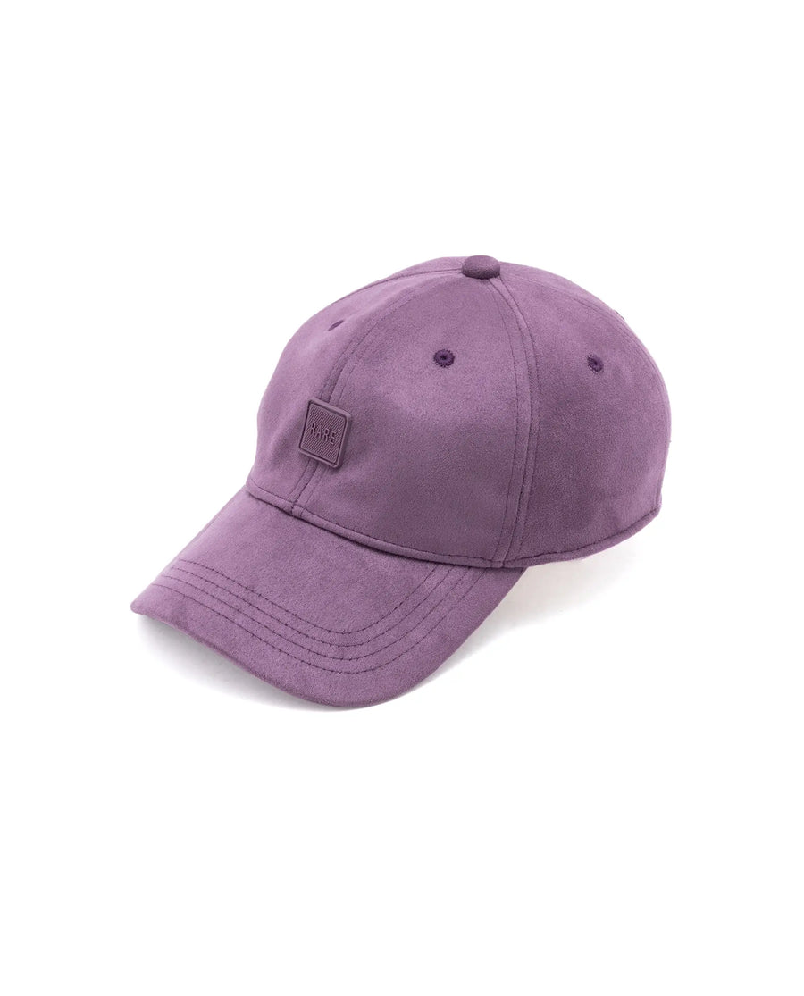 Rare Rabbit Men Bolem Purple Monotone Color Silicone Badge Branding Cap