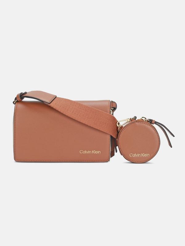 Calvin Klein Printed PU Sling Bag