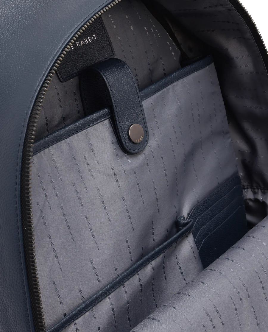 Rare Rabbit Men's Metan Blue Plain Bag