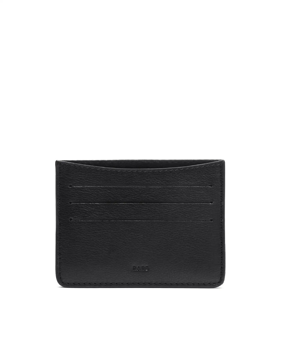 Rare Rabbit Men's Cardc Black Leather Card Holder