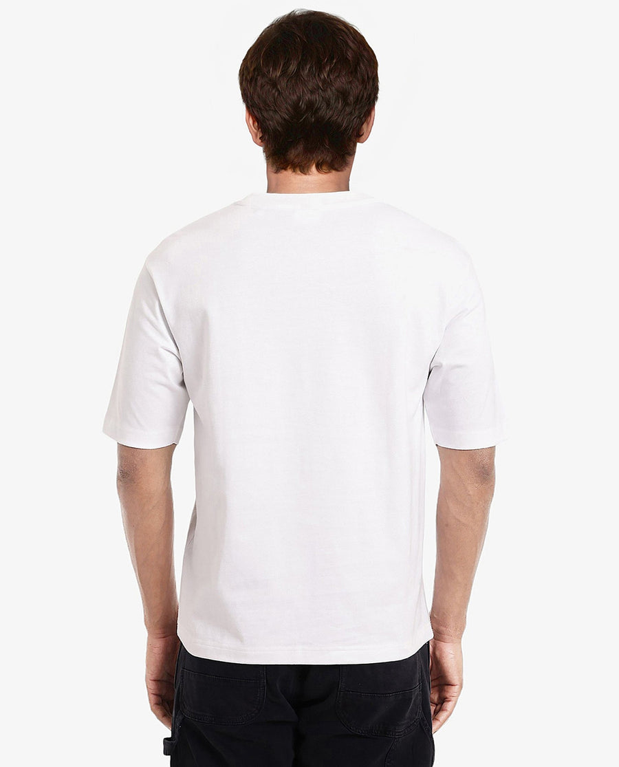 Rare Rabbit Men's Chess White Cotton Graphic Print Regular Fit Half Sleeve Crew Neck T-Shirt