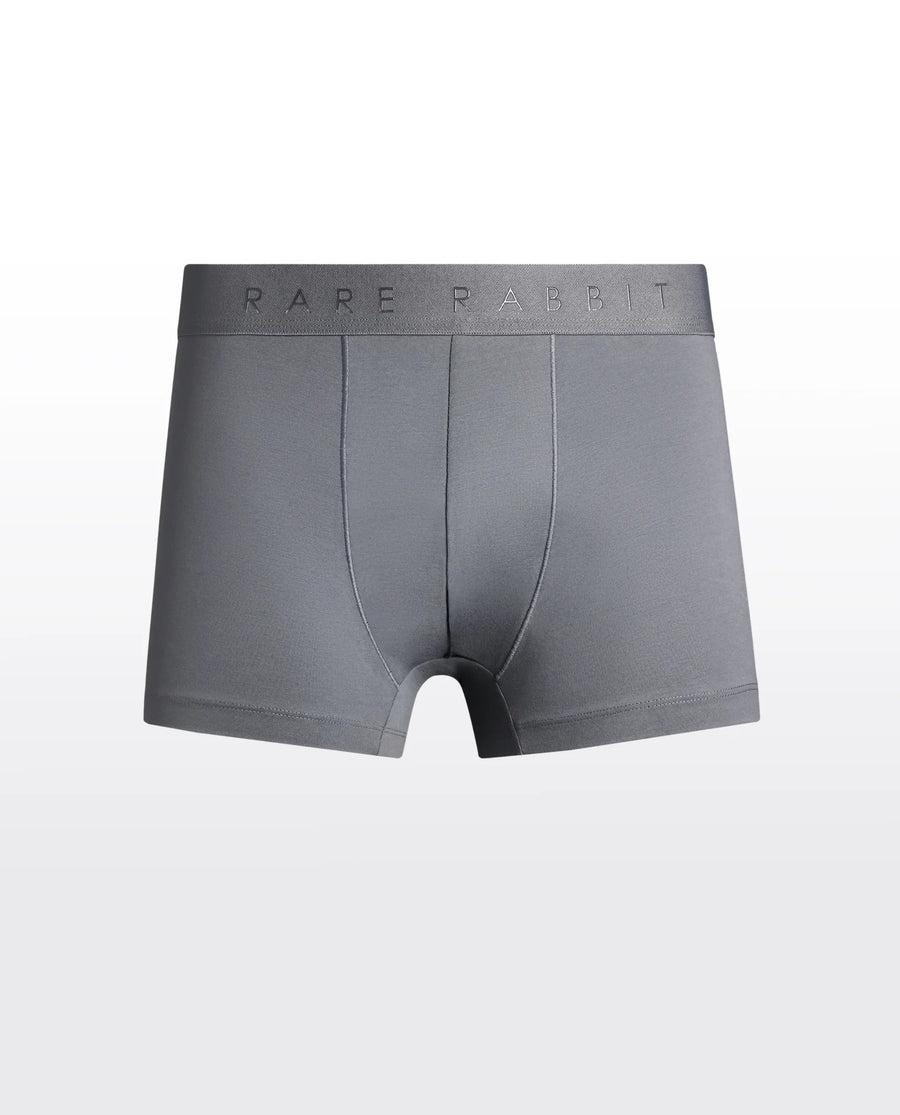 Rare Rabbit Men Close Grey Soft Cotton Stretch Trunks