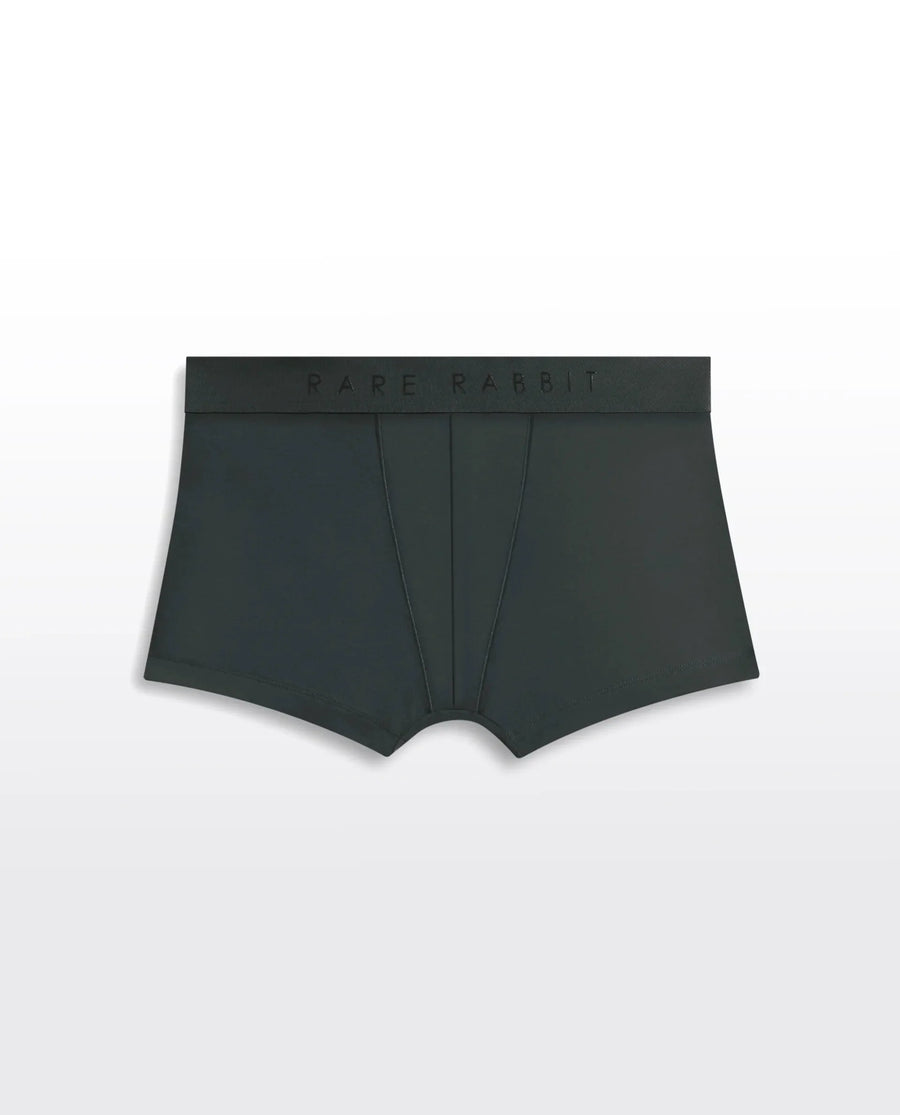 Rare Rabbit Men Close Olive Soft Cotton Stretch Trunks