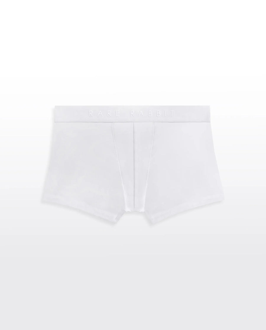 Rare Rabbit Men Close White Soft Cotton Stretch Trunks