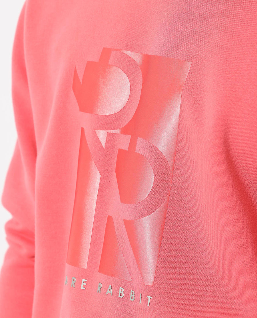 Rare Rabbit Men's Depth Red Cotton Graphic Print Regular Fit Full Sleeve Crew Neck Sweatshirt