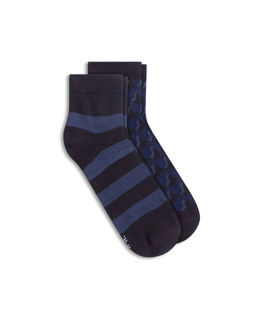 Rare Rabbit Men Durab & Cont Assorted High Ankle Socks