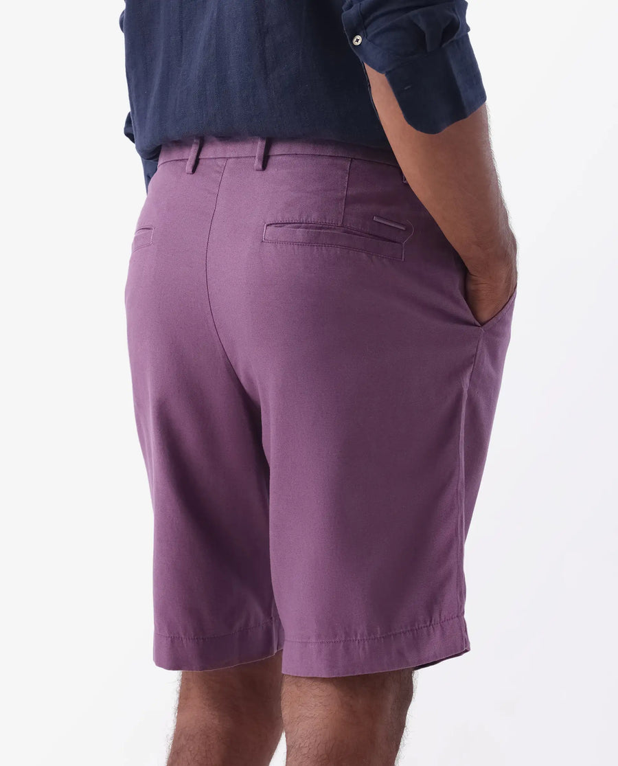 Rare Rabbit Men's Linen Blend Plain Relaxed Fit Shorts