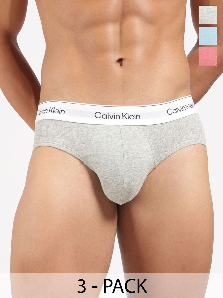 Calvin Klein Underwear Men Pack of 3 Cotton Basic Briefs
