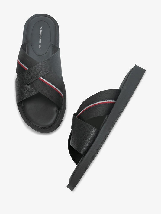Tommy Hilfiger Men Leather Comfort Sandals