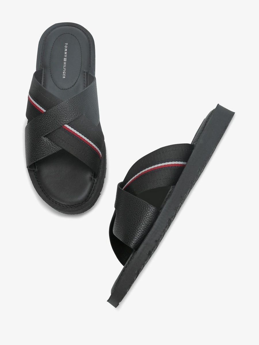 Tommy Hilfiger Men Leather Comfort Sandals