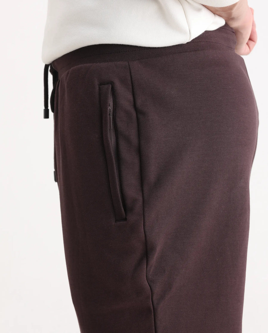 Rare Rabbit Men's Elo Maroon Cotton Plain Regular Fit Joggers