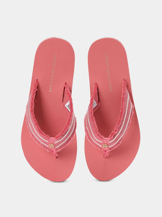 Tommy Hilfiger Women Striped Thong Flip-Flops