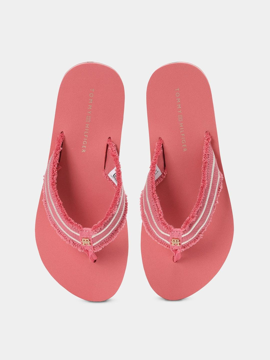 Tommy Hilfiger Women Striped Thong Flip-Flops