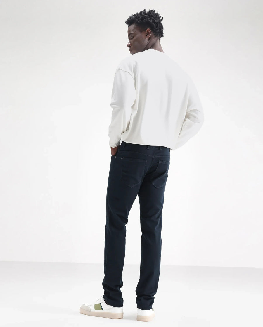 Rare Rabbit Men's Essen Dusky Teal Cotton Plain Hawk Slim Fit Jeans