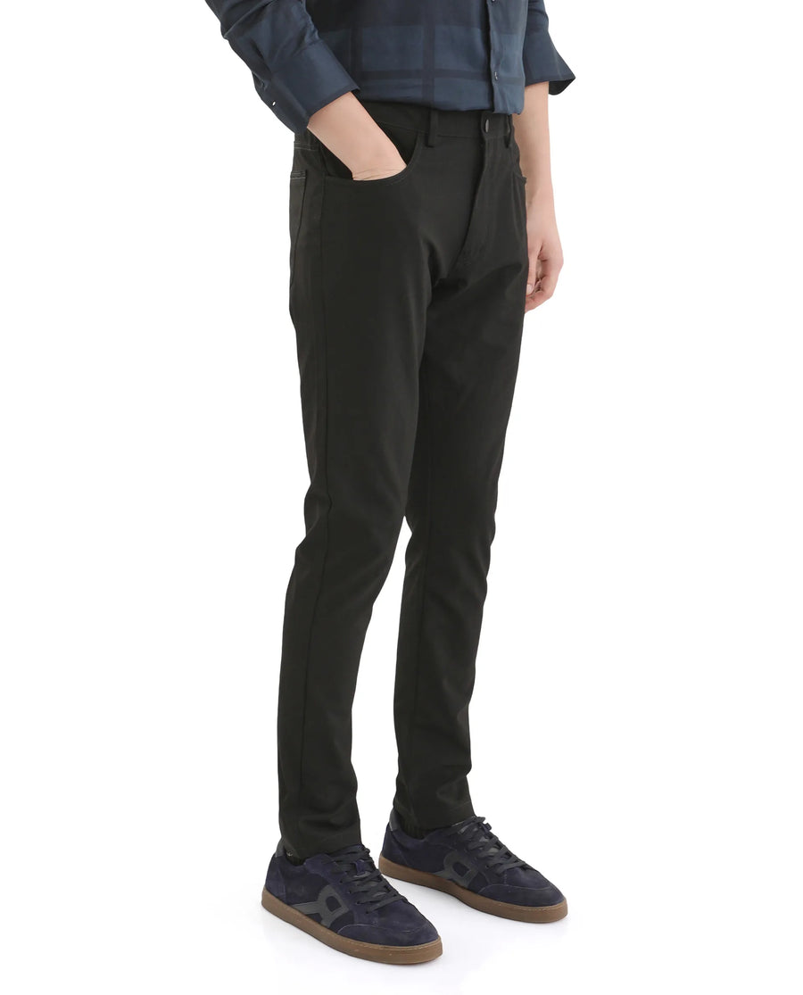 Rare Rabbit Men's Cotton Plain Regular Fit Trouser