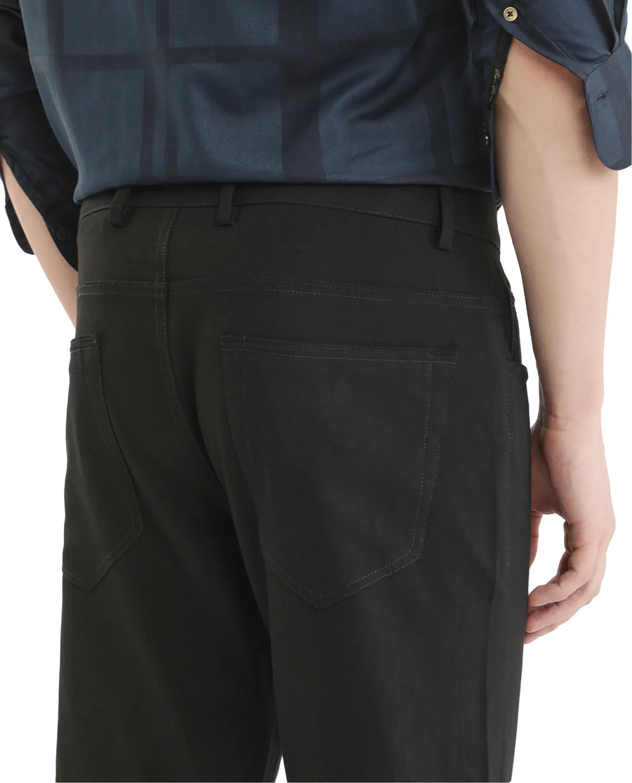 Rare Rabbit Men's Cotton Plain Regular Fit Trouser