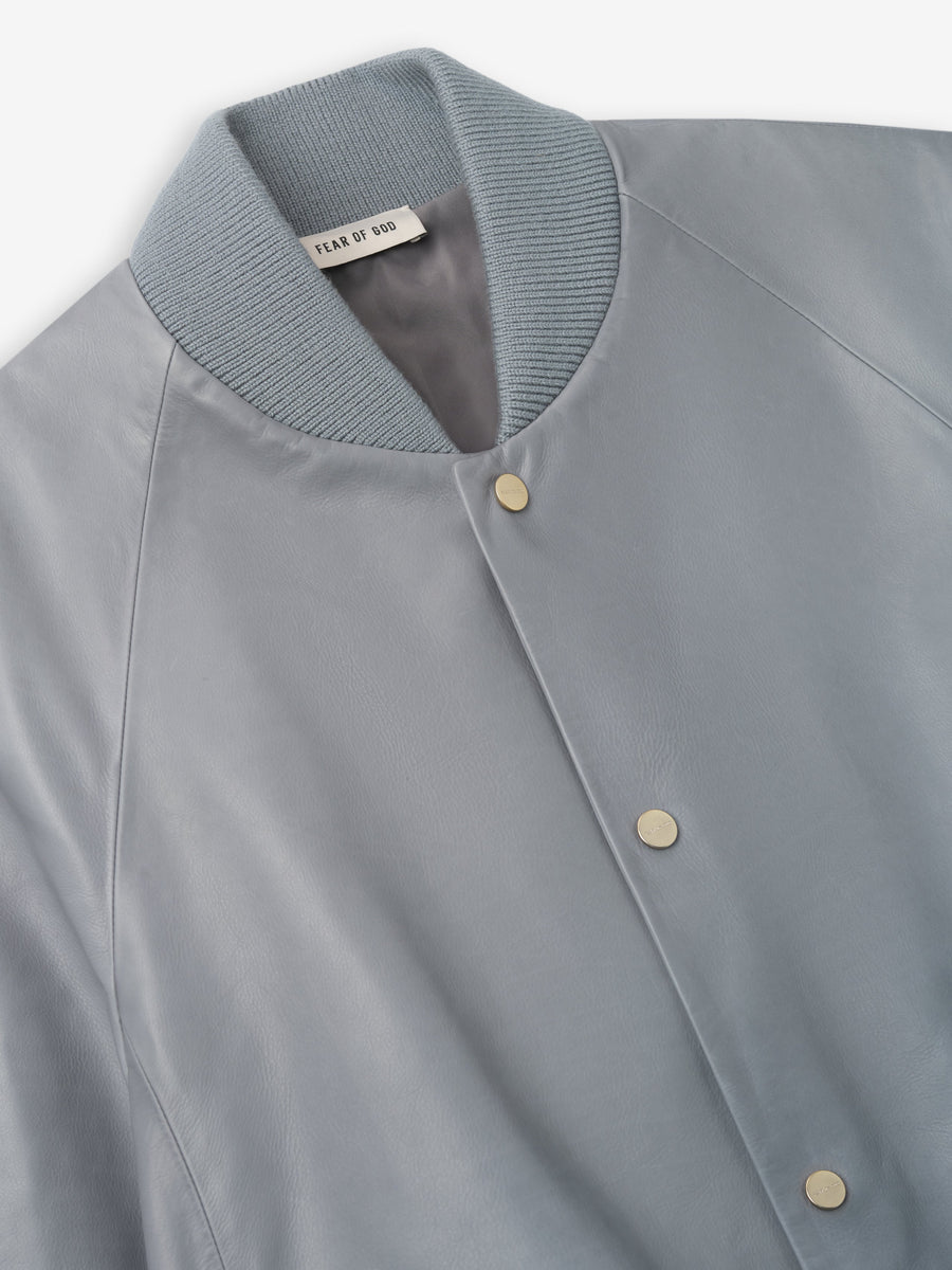 Leather 9 Raglan Bomber Jacket