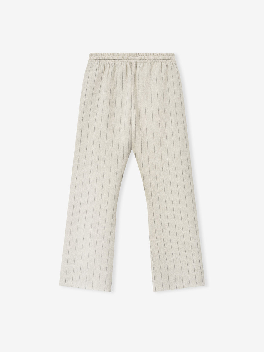 Double Face Wool Baseball Flared Pants