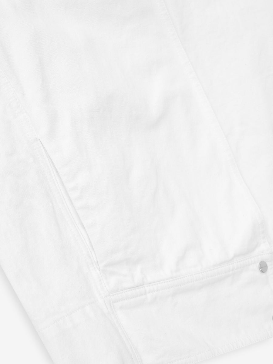 Womens Cotton Twill Relaxed Lapelless Jacket