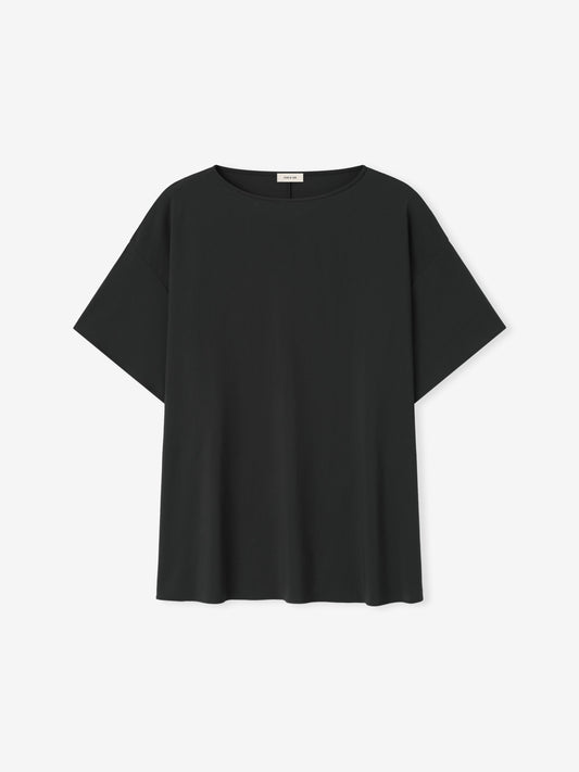 Womens Superfine Wool Boat Neck Tee