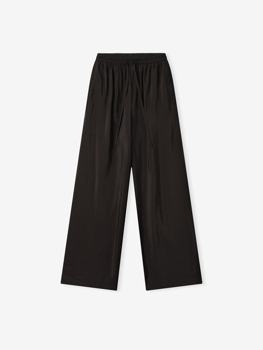 Womens Crinkle Viscose Drawstring Pants