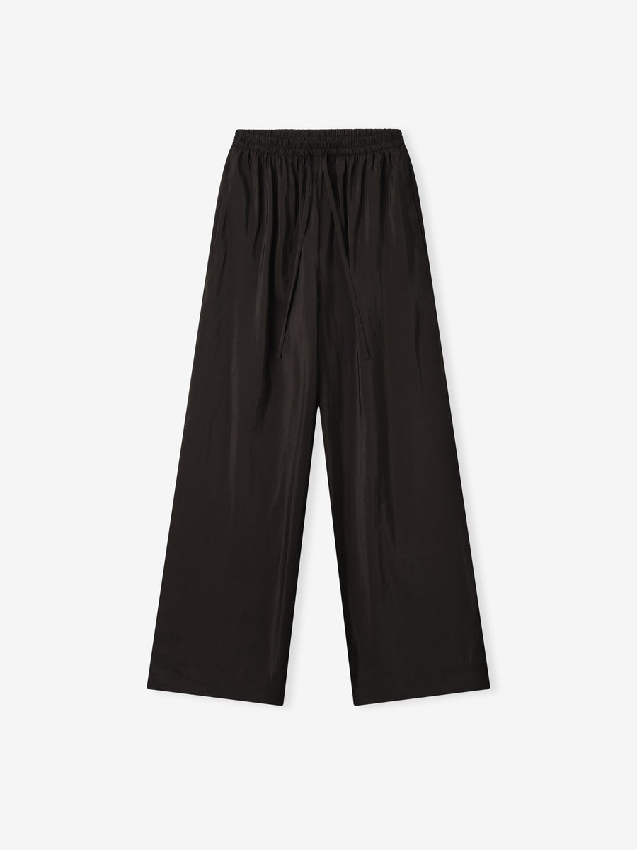 Womens Crinkle Viscose Drawstring Pants