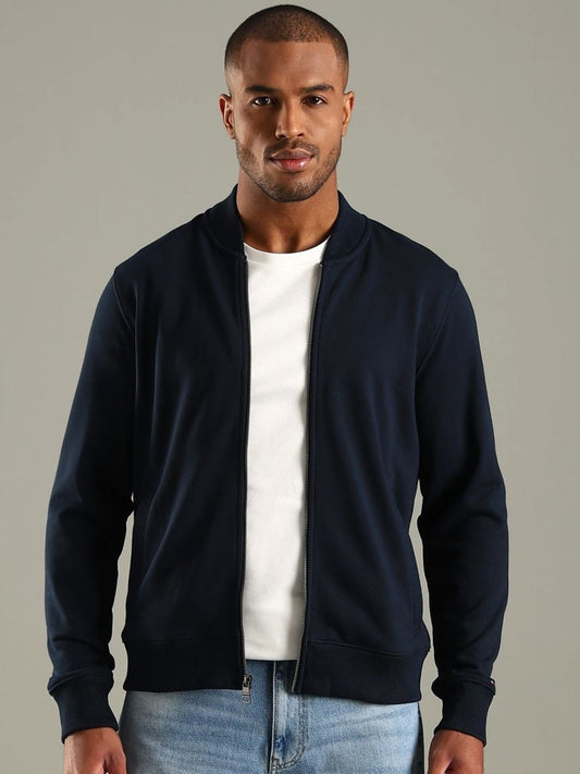 Tommy Hilfiger Stand Collar Cotton Bomber Jacket