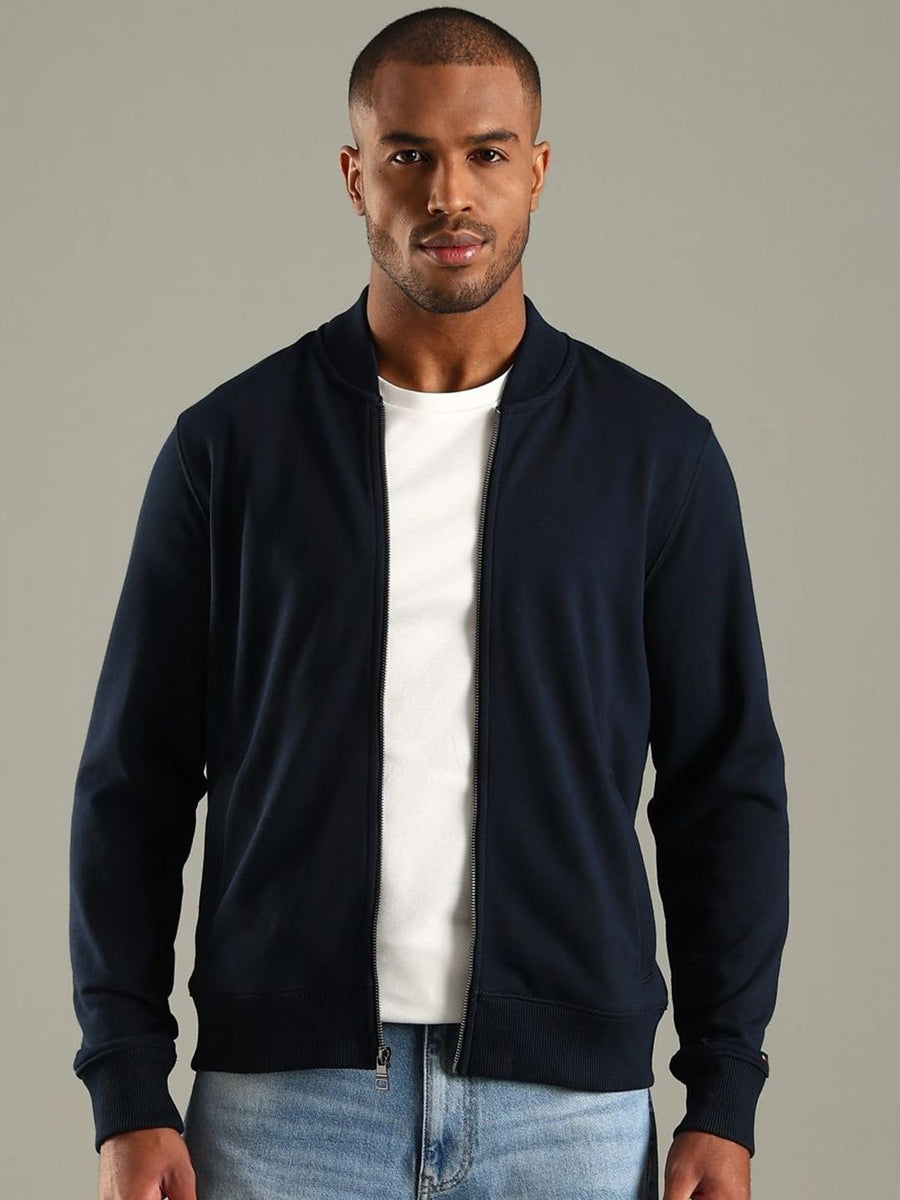 Tommy Hilfiger Stand Collar Cotton Bomber Jacket
