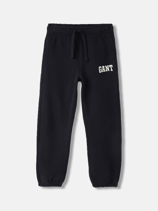 GANT Boys Brand Logo Printed Pure Cotton Relaxed-Fit Mid-Rise Track Pants