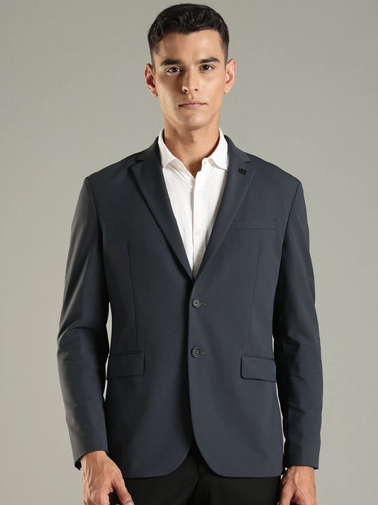 Tommy Hilfiger Notched Lapel Single-Breasted Blazer
