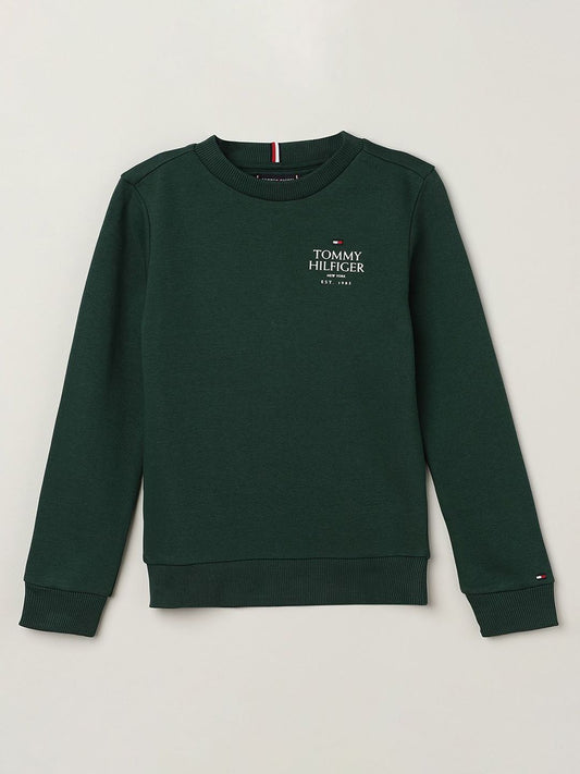 Tommy Hilfiger Boys Solid Pullover Sweatshirt